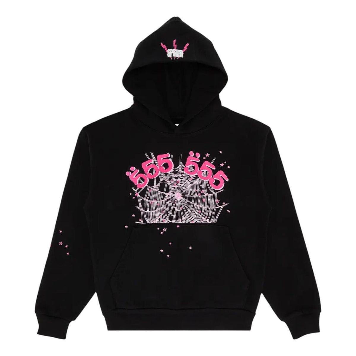 Sp5der Angel Number Hoodie 'Black' SS05FW24BLK