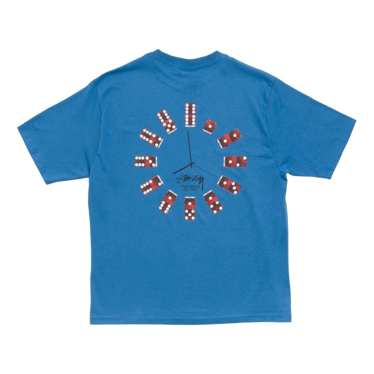 Stussy Dice Clock T-Shirt 'Blue' 1905202-BLE2 - Stussy Professional Edition
