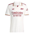 adidas Arsenal 2025/2026 Third Kit Jersey Asia Sizing 'Cloud White Burgundy' JI9556