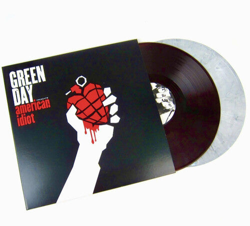Green Day: American Idiot - Limited Colored Vinyl with LP1 pressed on Red with Black swirl & LP2 pressed on White with Black swirl ( LP )