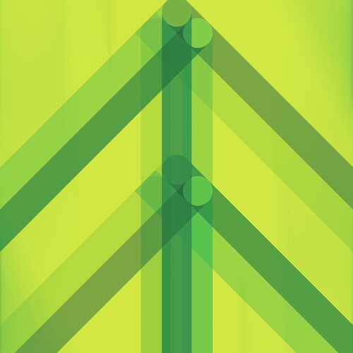El Ten Eleven: Every Direction Is North - Green Glass ( LP )