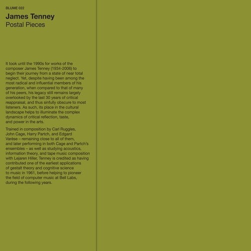 James Tenney: Postal Pieces ( LP )
