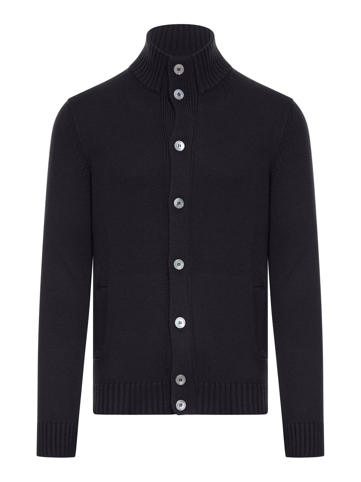 CARDIGAN 4 FILI MERINOS CON BOTTONI