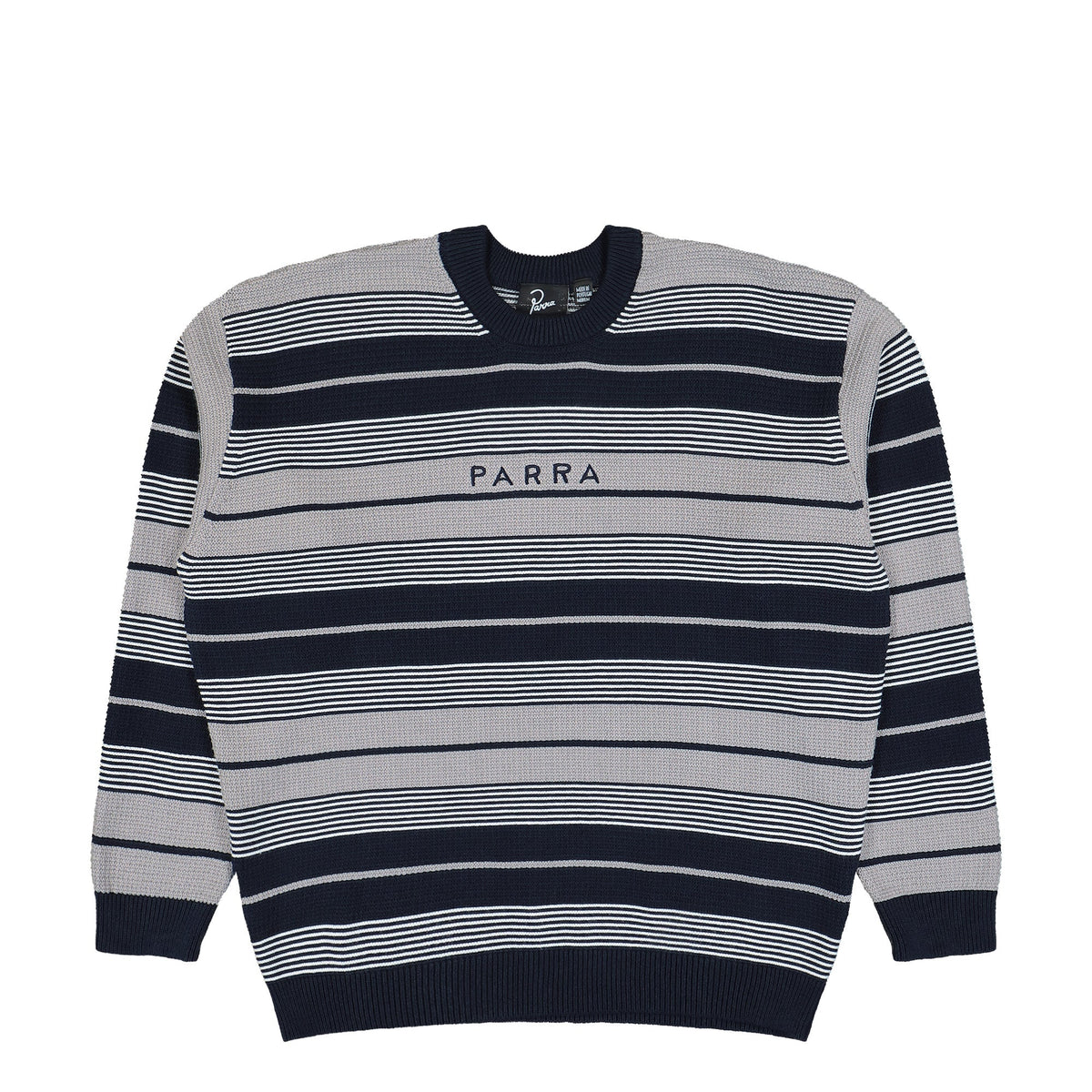 Neatly Striped Knitted Pullover