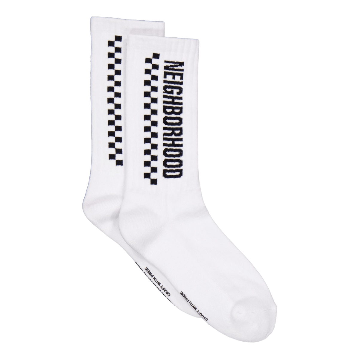 Ci Checker Socks White