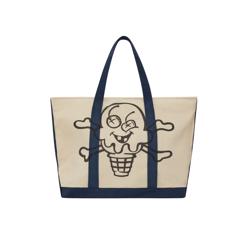 Cones And Bones Totebag Ecru/navy