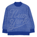 Tjcu Twotone Knitted Crewneck Chase Blue