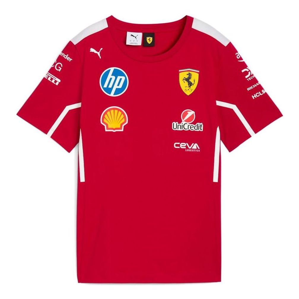 (WMNS) PUMA x Scuderia Ferrari Team Motorsport T-Shirt 'Dark Cherry' 763949-01