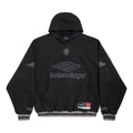 Balenciaga 3B Football Polo Hoodie 'Black Anthracite' 827939TTVQ81066