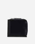 Mirror Inside Zip Around Wallet Black / Silver