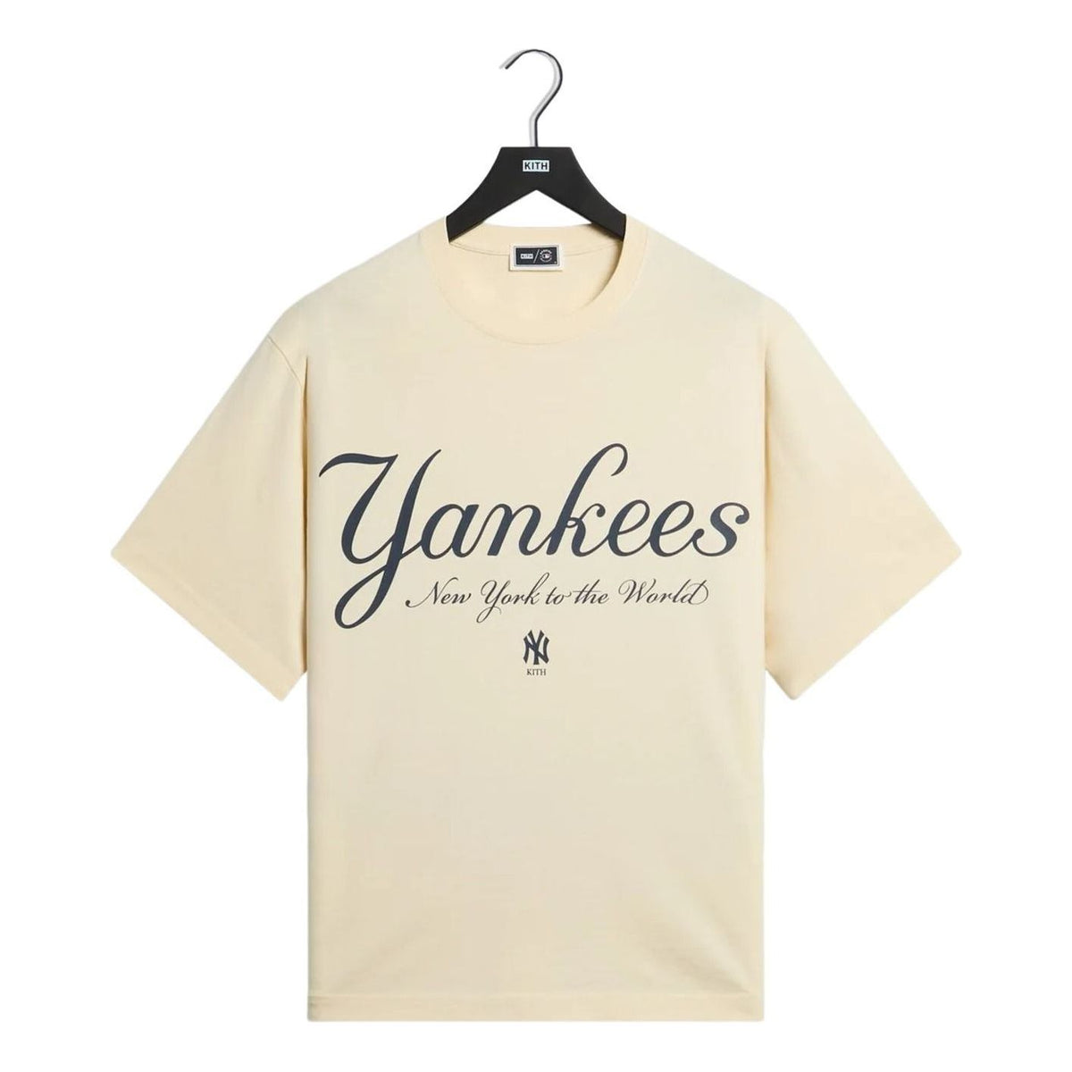 KITH For The New York Yankees Script Vintage Alex T-Shirt 'Sandrift' KHMG030083-104 - KITH Professional Edition