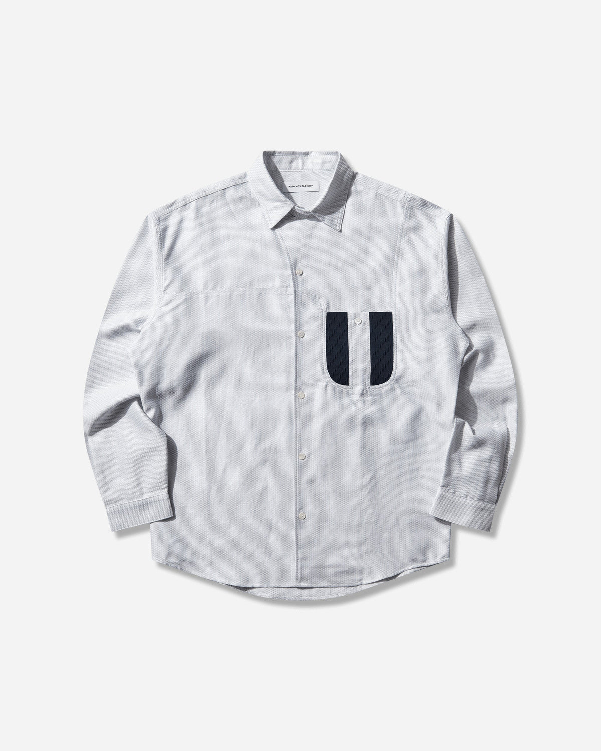 Men's Veca Panelled Shirt White / Navy