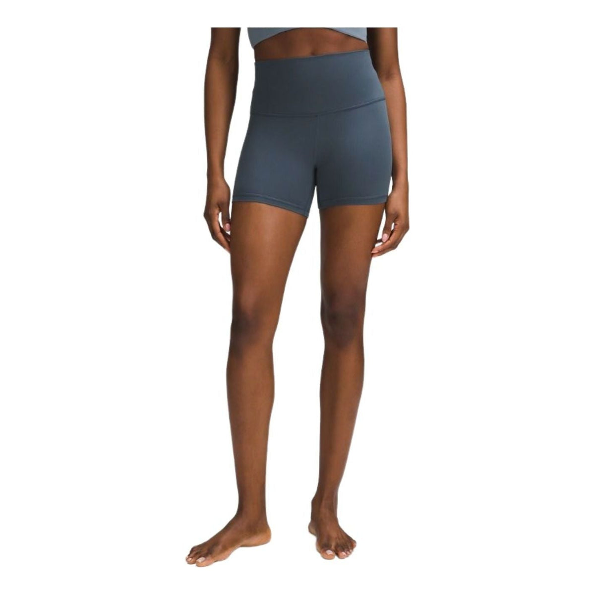 (WMNS) LULULEMON Align High-Rise Short 4" 'Iron Blue' LW7CJQS-664484469