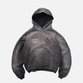 GUNS N` ROSES TOUR HOODIE - STAINED BLACK