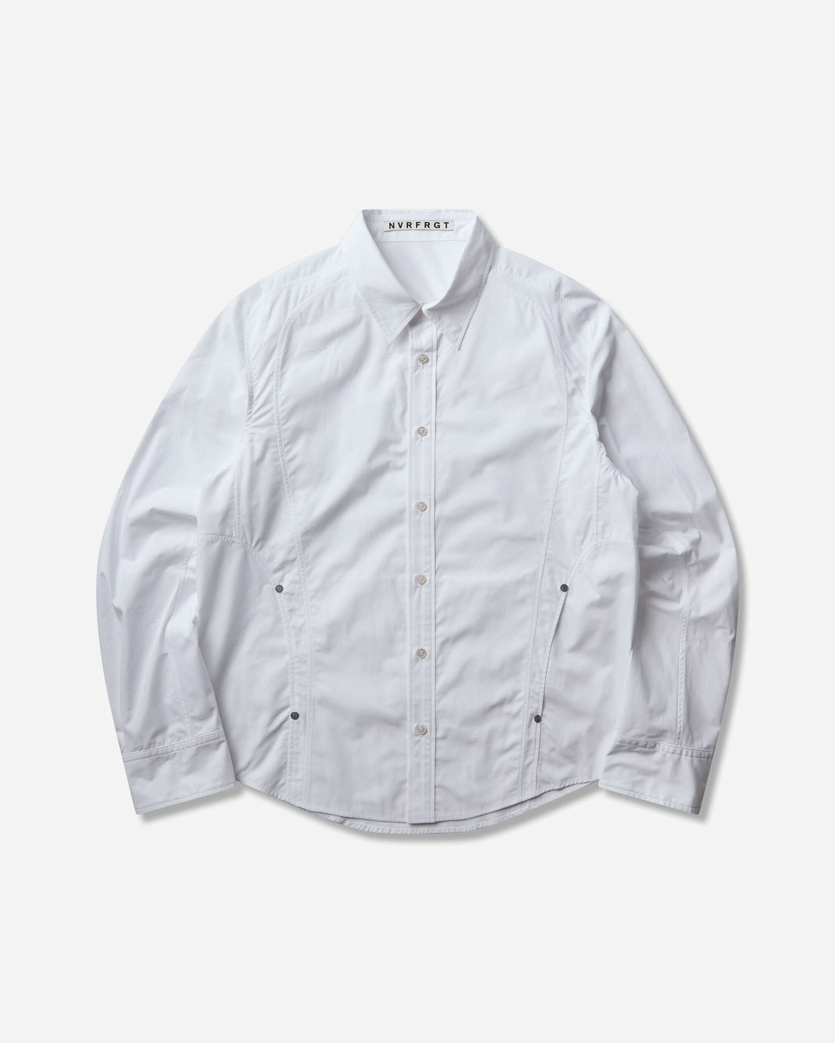 Men's Panelled Utility Dress Shirt White