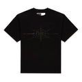 SP5DER Rhinestone Silk T-Shirt 'Black' TE040FW25BLK