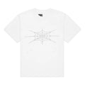 SP5DER Rhinestone Silk T-Shirt 'White' TE040FW25WHT