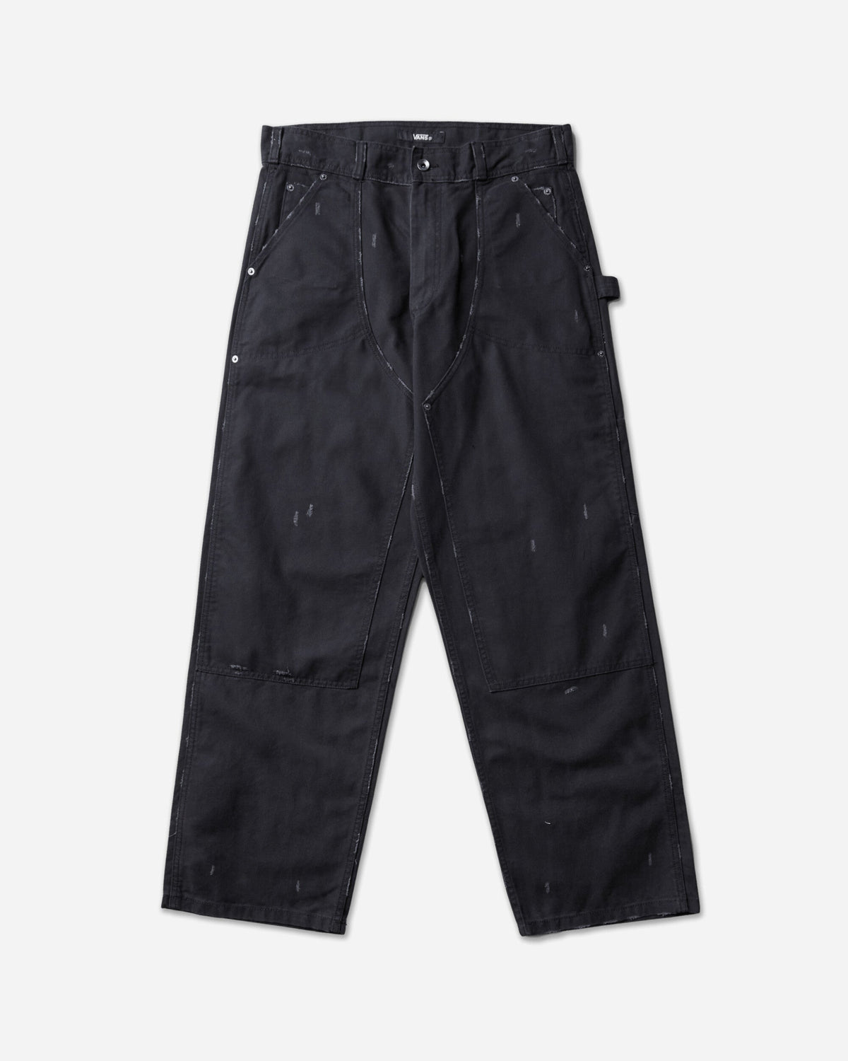 Act of Disagreement Distressed Double Knee Pants Black