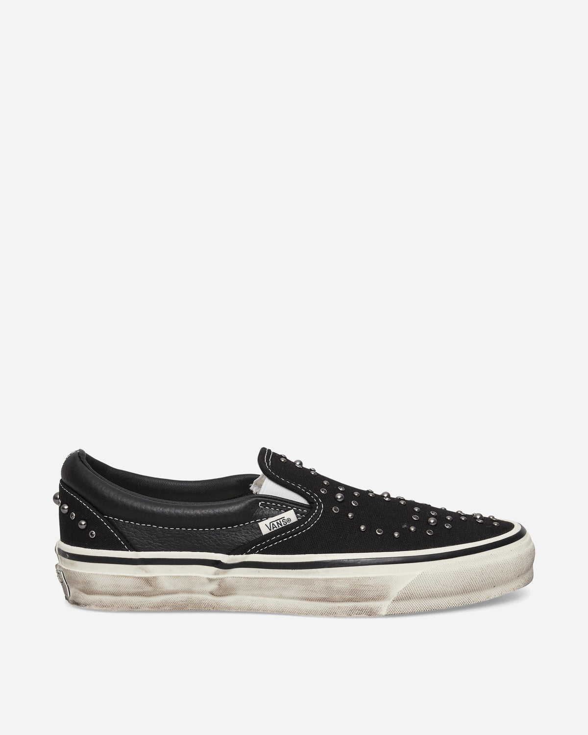 Premium Classic Slip-On Pearlized Sneakers Black