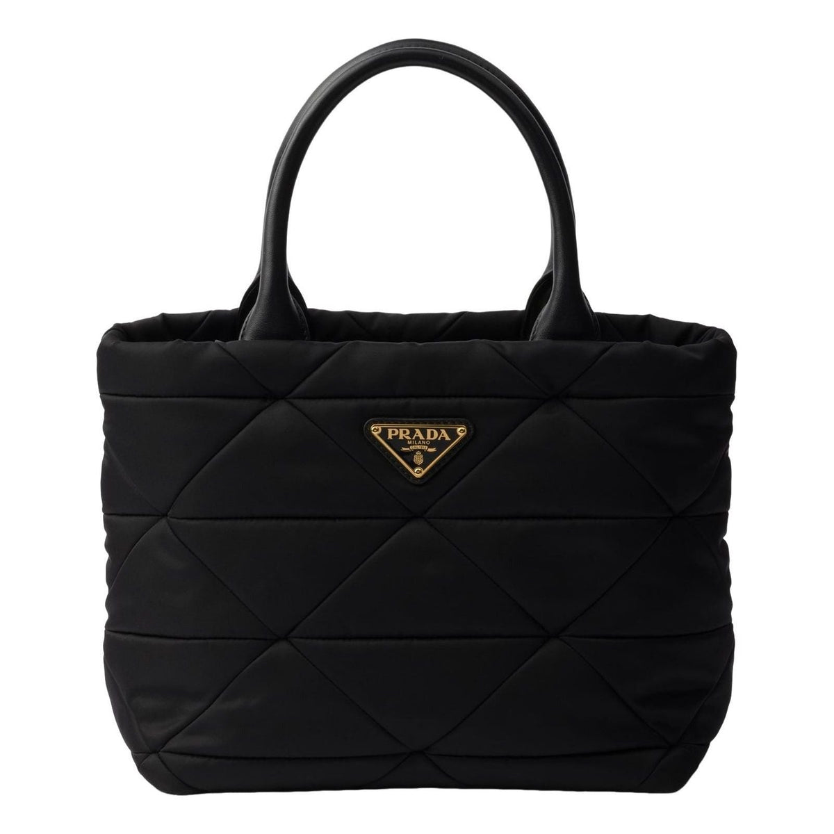 (WMNS) PRADA SS26 Small Padded Re-Nylon Tote 'Black' 1BG373-RDJN-F0632