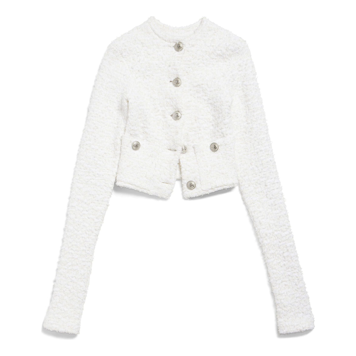 (WMNS) Balenciaga Cropped Cardigan 'White' 793604T33289000