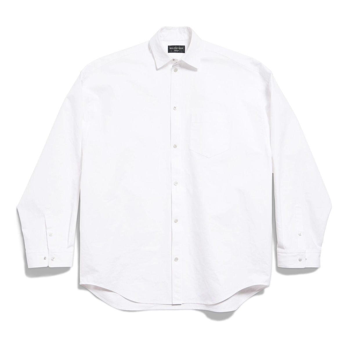 (WMNS) Balenciaga Outerwear Shirt Large Fit 'White' 794462TQM309140