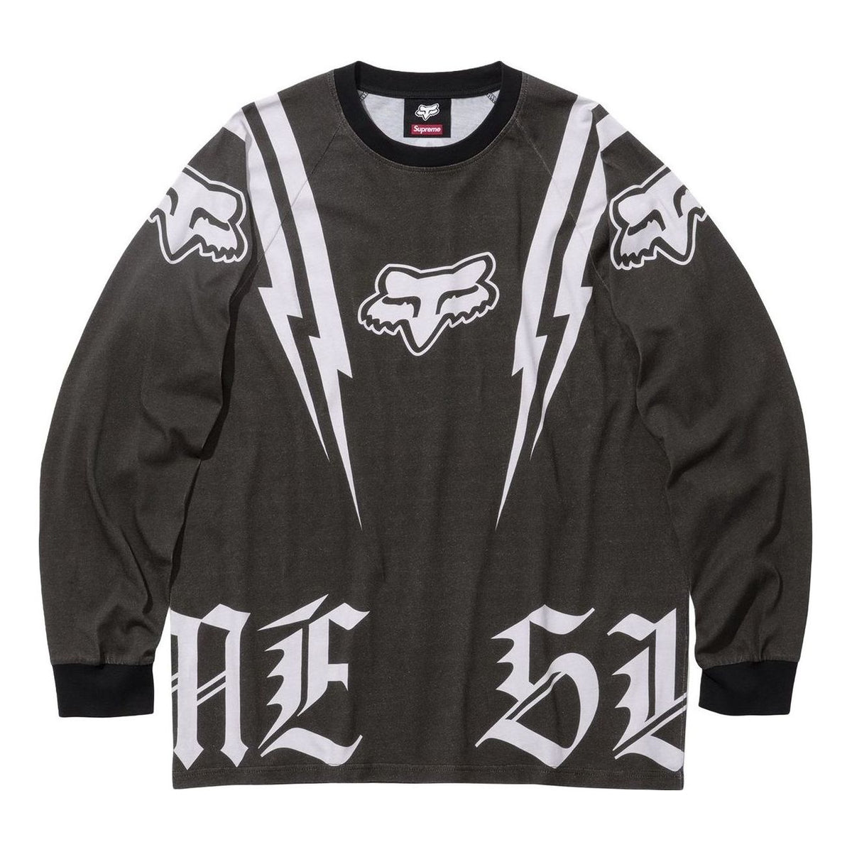 Supreme x Fox Racing Long-Sleeve T-Shirt 'Black' FW25KN57-BLACK