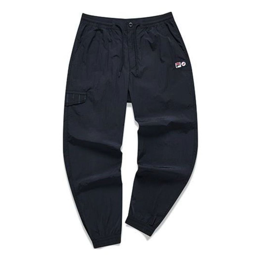 FILA FUSION x staple Embroidered Logo Loose Fit Woven Pants 'Navy' T11M134801F-NV