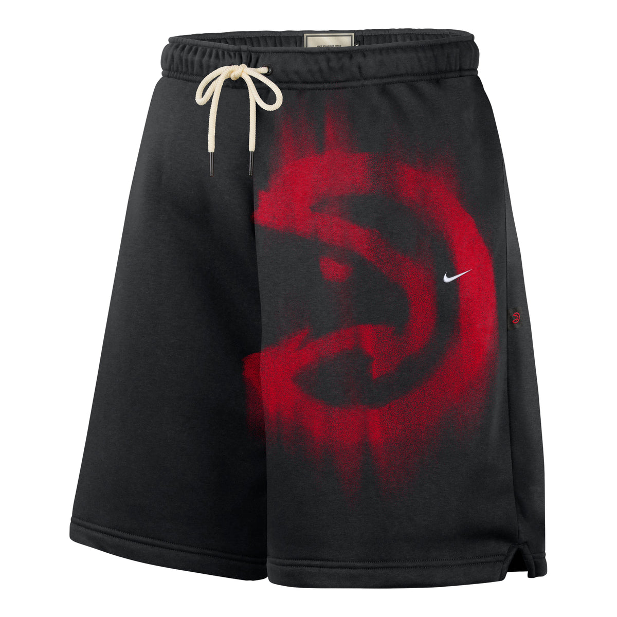 Nike Atlanta Hawks Standard Issue Fleece Shorts 'Black White' IQ1452-010 - Nike Professional Edition