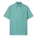 LOUIS VUITTON Printed Cotton Shirt 'Teal' 1AFQXX