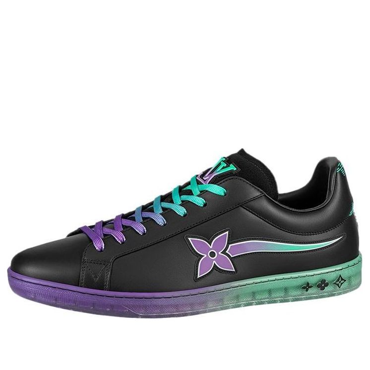 LOUIS VUITTON Luxembourg Samothrace Trainers 'Black Purple Teal' 1A9G1N