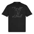 Men's LOUIS VUITTON Printing Embroidered Short Sleeve Black 1A83R1