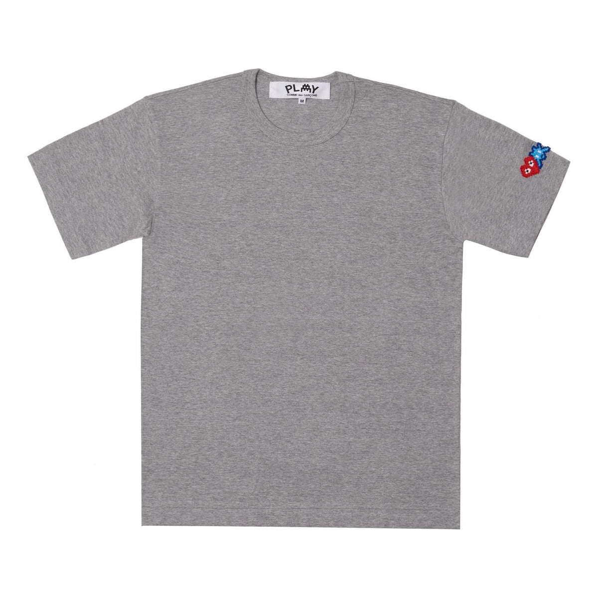 (WMNS) COMME des GARCONS PLAY FW25 Double Heart T-Shirt 'Grey' AZ-T327-051-2
