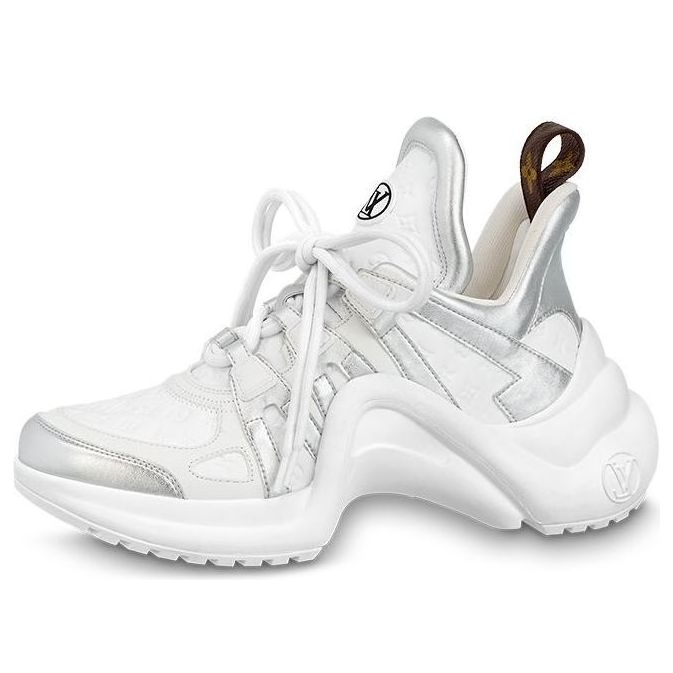 (WMNS) LOUIS VUITTON LV Archlight Sneakers 'White Mini Monogram Silver' 1ABVFL
