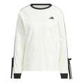 (WMNS) adidas Dance Long Sleeve Top 'White Black' KG3859 - adidas Professional Edition