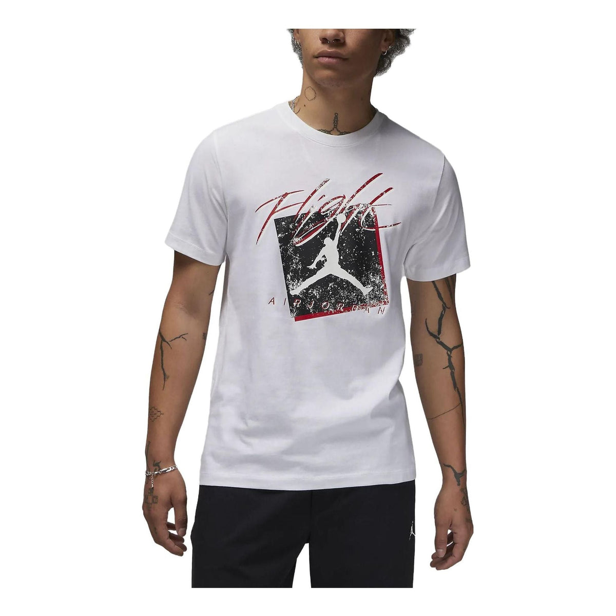 Air Jordan Flight Graphic T-Shirt 'White' DX9593-100