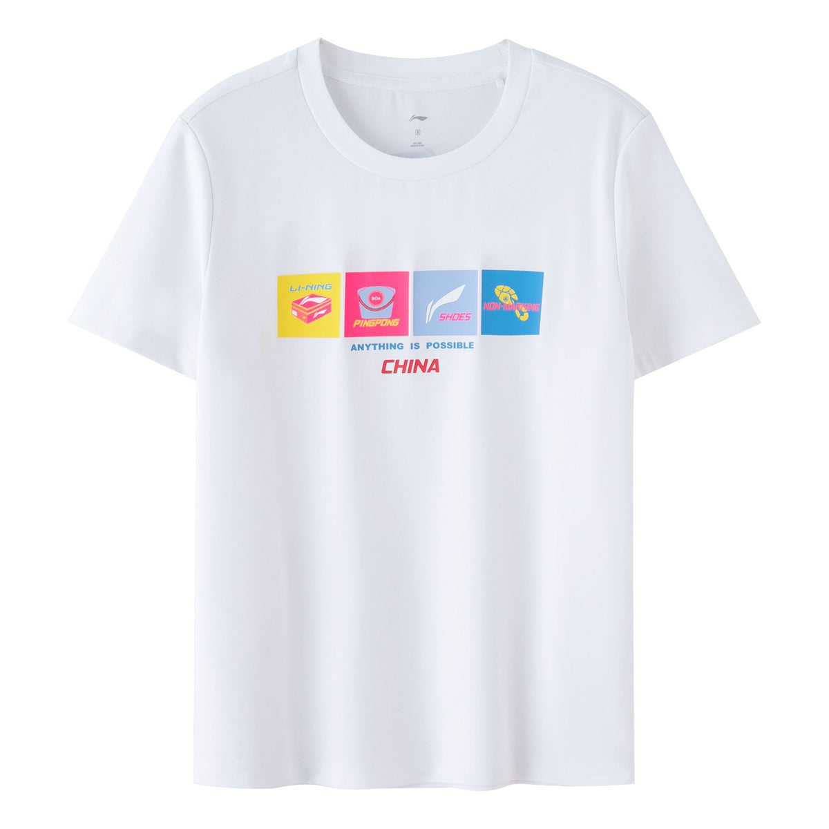 Li-Ning Table Tennis Graphic T-shirt 'White' ATST031-2