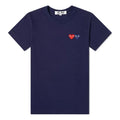 (WMNS) COMME des GARCONS PLAY Basic T-Shirt Two Emblems 'Navy' P1-T225-051-2
