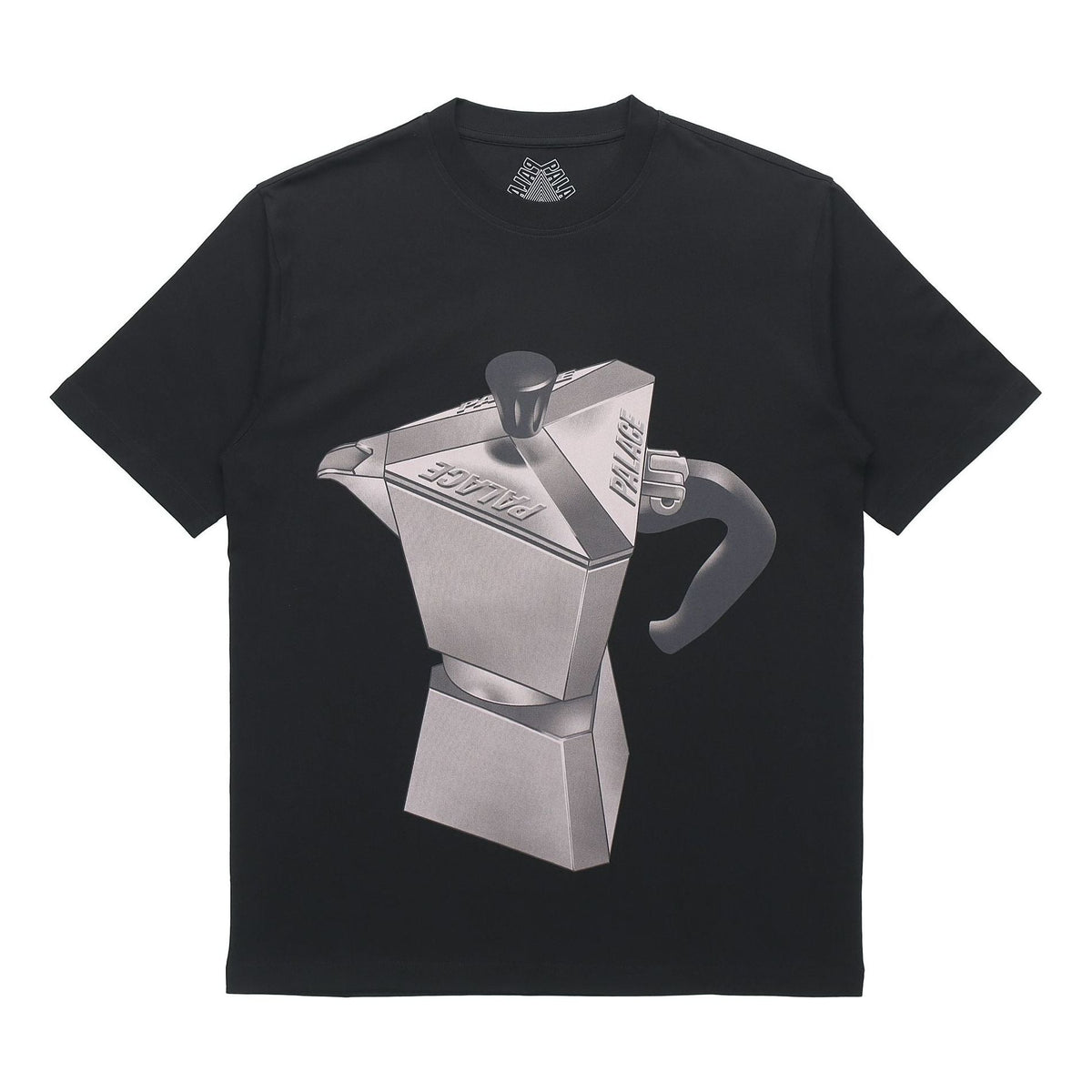 PALACE Nein Tea Black Metallic Coffee Pattern Short Sleeve Unisex P20TS245