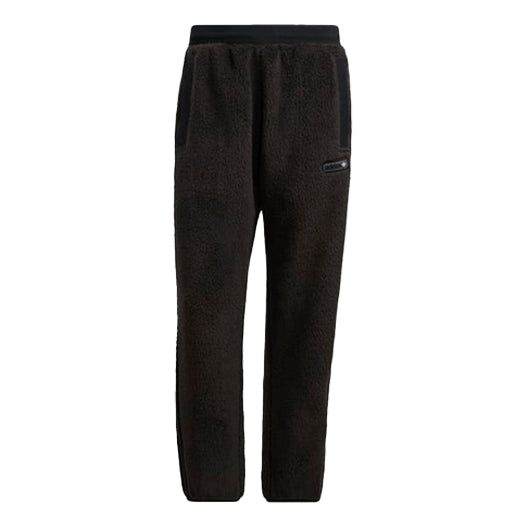 Men's adidas originals Plush Stay Warm Bundle Feet Sports Pants/Trousers/Joggers Black H31298