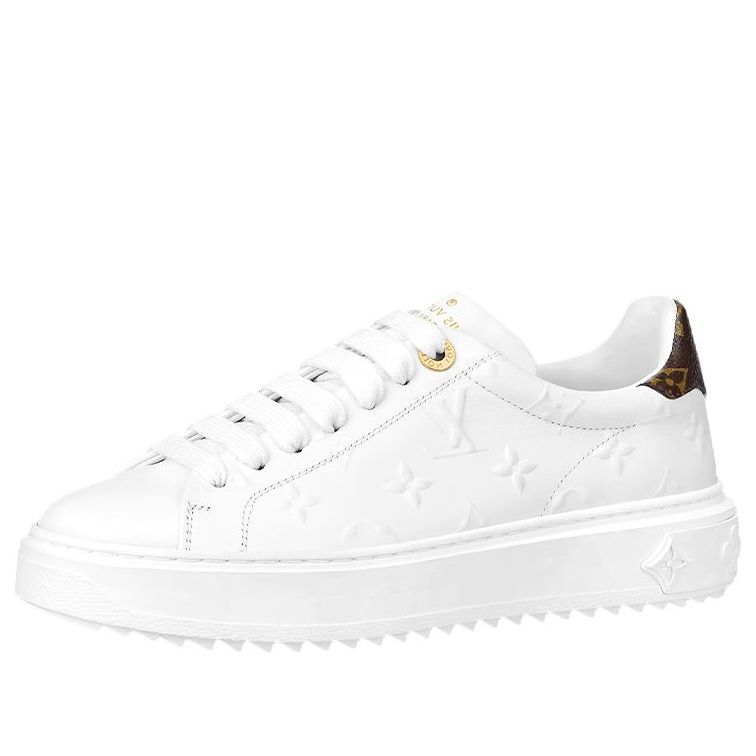 (WMNS) LOUIS VUITTON Time Out Sneakers 'White with White Monogram' 1A9HBT