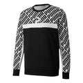 PUMA Trend AOP Logo Crew Sweater 'Black White Grey' 597395-01