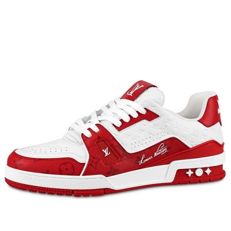 LOUIS VUITTON LV Trainers 'White Red' 1AANFH