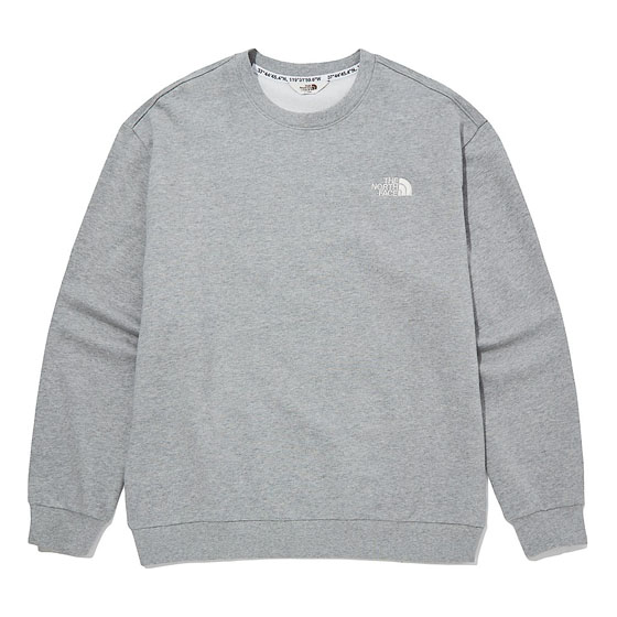 THE NORTH FACE Logo Cotton Basic Sweater 'Grey' NM5MM03J