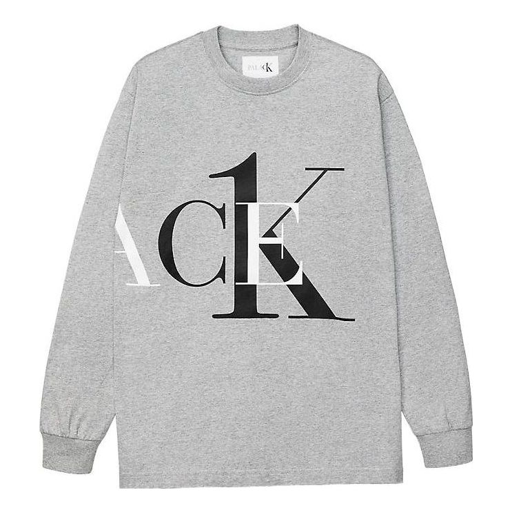 Palace X Calvin Klein Long Sleeve Logo T-Shirt 'Grey' P22CKLS004