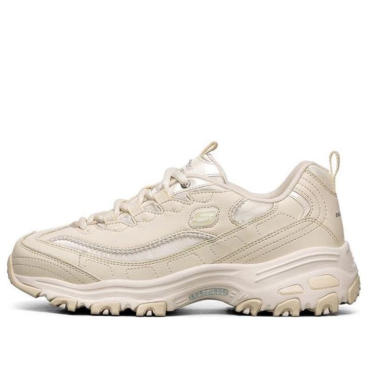 (WMNS) Skechers D'Lites 1.0 low Sneaker GS White 149463-OFWT