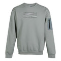 PUMA Living Series Sports Fleece Lined Stay Warm Round Neck Knit Pullover Gray Green 530291-49