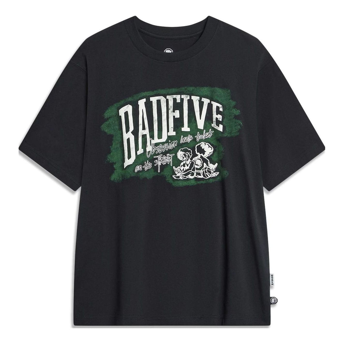 Li-Ning BadFive Graphic T-shirt 'Black' AHST519-3