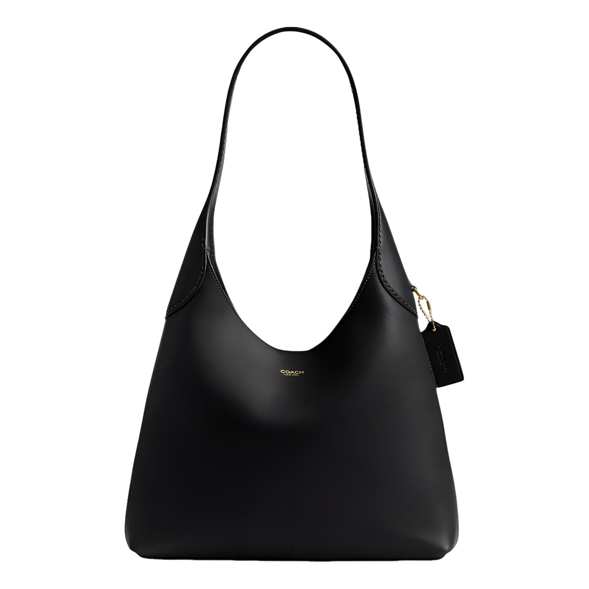 (WMNS) COACH Brooklyn Shoulder Bag 28 'Brass Black' CU068-B4BK - COACH Professional Edition