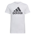 (GS) adidas Essentials Big Logo Cotton Slim T-Shirt Asia Sizing 'White Black' IC9961